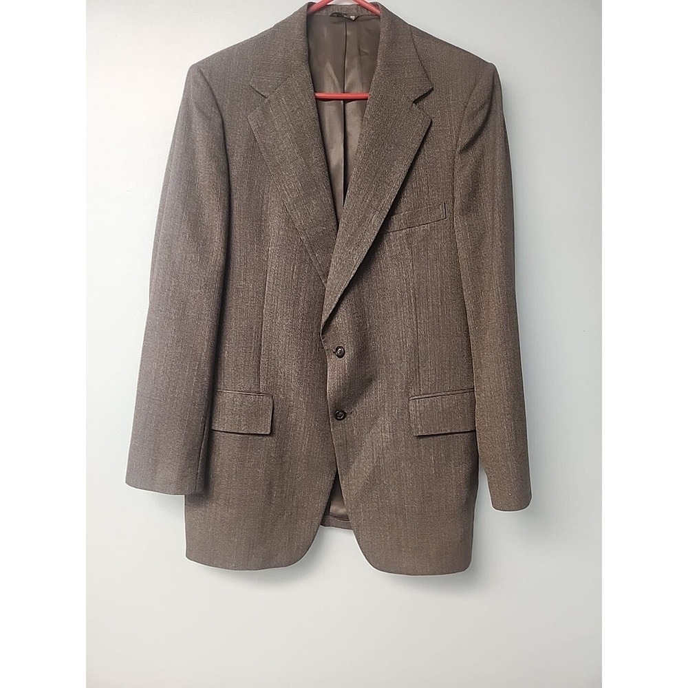 Botany 500 Sport Coat Blazer‎ Jacket Mens 46XL Dark Brown